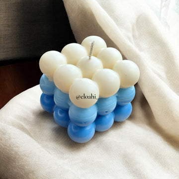 Tri Colour Big Bubble Candle – Bold, Modern & Beautifully Minimal